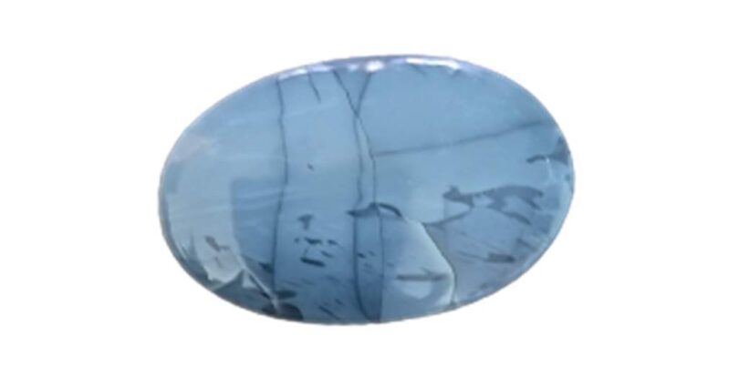 Blue Lace Agate Crystal Cabochon | 50mm Blue Lace Agate Pocket Palmstone | Natural Crystal Energy Cabochon | Healing Worry Stone | Meditation | Gift Energy Palmstone - Image 2