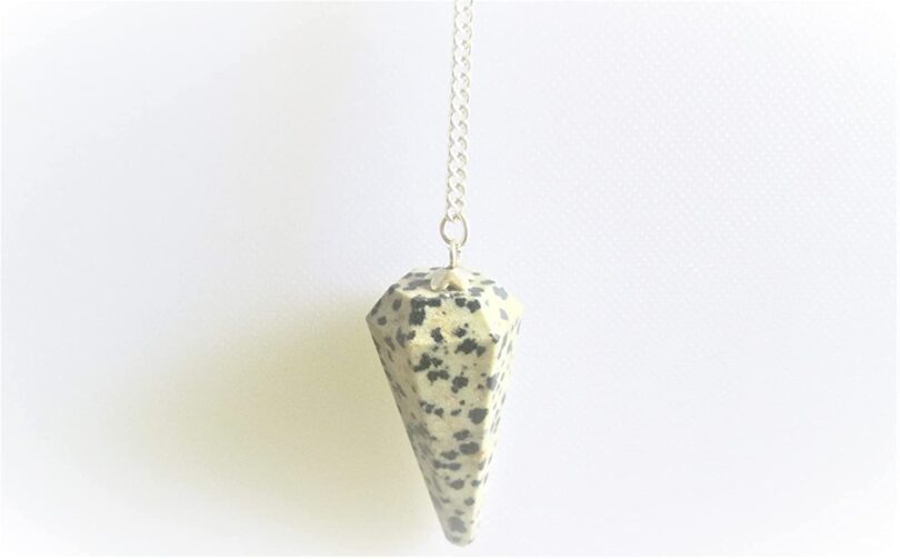 Dalmation Pendulum | Natural Mahogany Crystals | Crystal Dowsing Pendulum | Scrying Healing Crystal | Gift Crystal Energy Pendulum | Natural Healing Stone Pendulum | Gift Packing - Image 2