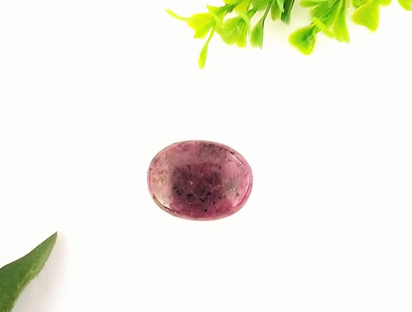 Ruby Stone Crystal Cabochon | 30mm Ruby Stone Pocket Palmstone | Natural Crystal Energy Cabochon | Healing Worry Stone | Meditation | Gift Energy Palmstone