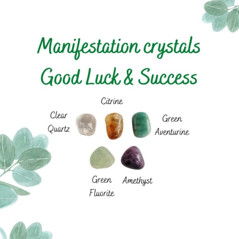 Manifestation Crystal Set | Good Luck & Success Crystal Set | Have Luck and Success with Crystals | 5 Lovely Crystals in Gift Packing - Image 5