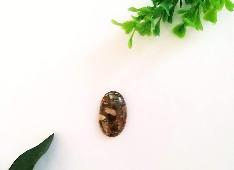 Ocean Jasper Crystal Cabochon | 25mm Ocean Jasper Pocket Palmstone | Natural Crystal Energy Cabochon | Healing Worry Stone | Meditation | Gift Energy Palmstone