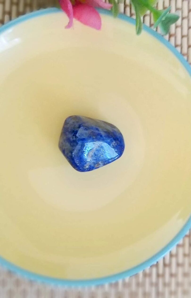 Lapis lazuli Crystal Cabochon | 20mm Lapis Lazuli Pocket Palmstone | Natural Crystal Energy Cabochon | Healing Worry Stone | Meditation | Gift Energy Palmstone - Image 2