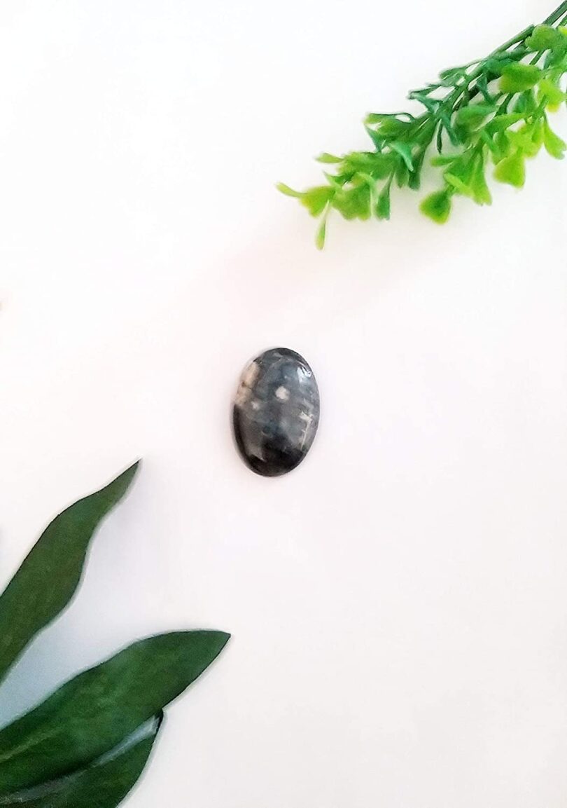 Ocean Jasper Crystal Cabochon | 35mm Ocean Jasper Pocket Palmstone | Natural Crystal Energy Cabochon | Healing Worry Stone | Meditation | Gift Energy Palmstone - Image 3