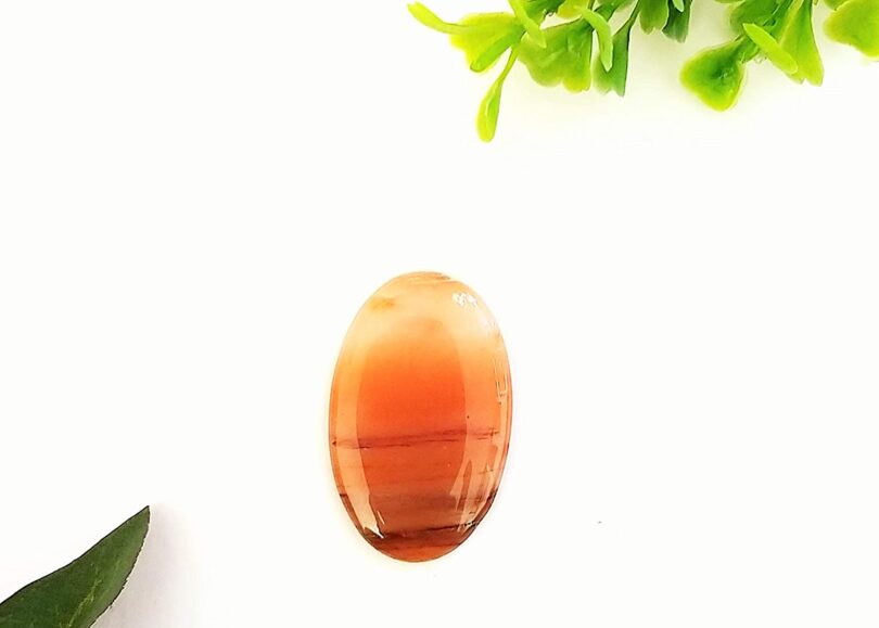 Sunstone Crystal Cabochon | 40mm Sunstone Pocket Palmstone | Natural Crystal Energy Cabochon | Healing Worry Stone | Meditation | Gift Energy Palmstone