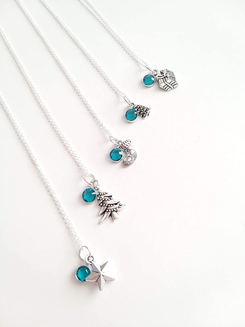 December-Sagittarius Birthstone and Charm Silver Necklace| Blue Zircon Silver Necklace Christmas Gift |Geniune 925 Sterling Silver|Gifts for her - Image 7