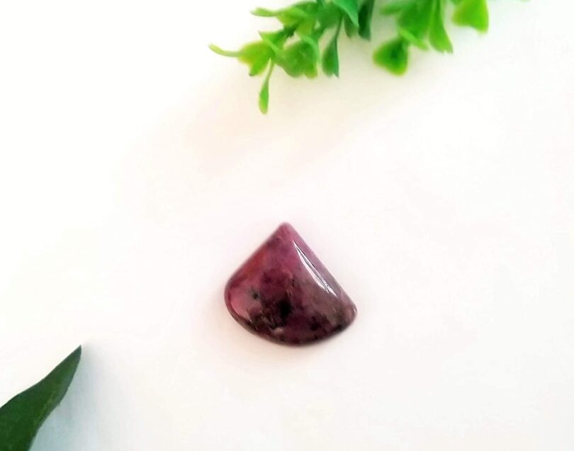 Ruby Stone Crystal Cabochon | 25mm Ruby Stone Pocket Palmstone | Natural Crystal Energy Cabochon | Healing Worry Stone | Meditation | Gift Energy Palmstone - Image 3