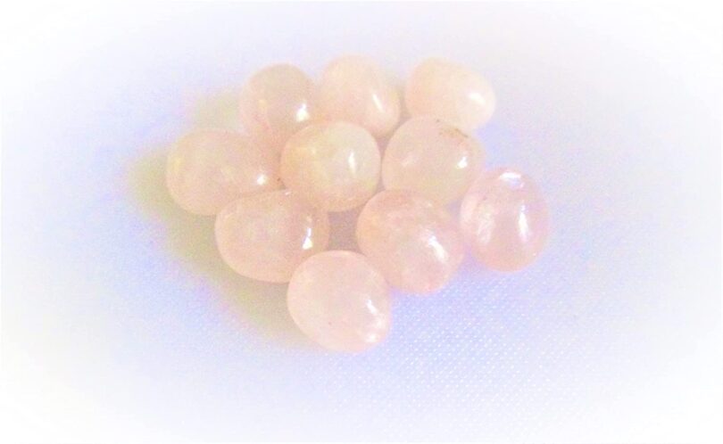 Rose Quartz Pack of 10 AAA Quality Tumbled Stones | 20 TO 25mm Tumbled Stones | Healing Stones| Rose Quartz Tumbles in Gift Pack