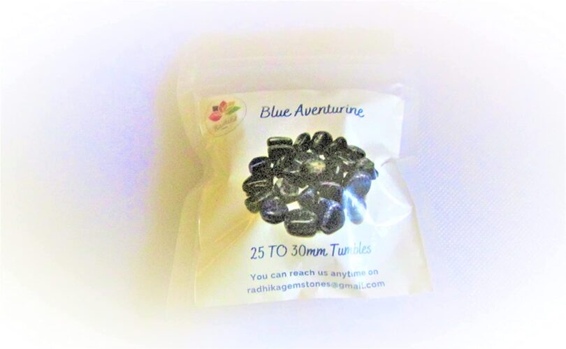 Blue Aventurine Pack of 5 AAA Quality Tumbles | 15 TO 20mm Tumbled Stones | 5 Healing Stones | 5 Tumbles in Gift Pack - Image 2