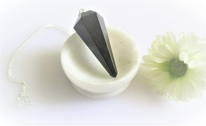 Black Obsidian Pendulum | Natural Obsidian Crystals | Crystal Dowsing Pendulum | Scrying Healing Crystal | Gift Crystal Energy Pendulum | Natural Healing Stone Pendulum | Gift Packing