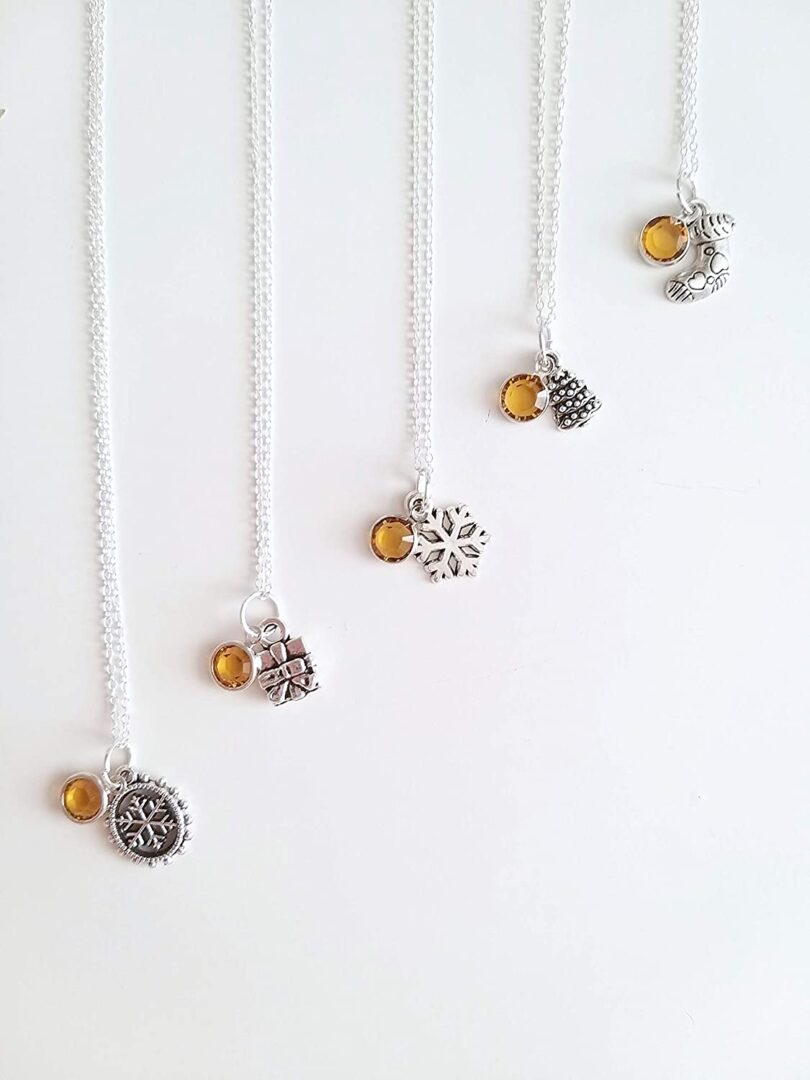 November-Scorpio Birthstone Charm Silver Necklace| Yellow Topaz Silver Necklace Christmas Gift | Geniune 925 Sterling Silver | Gifts for her - Image 7