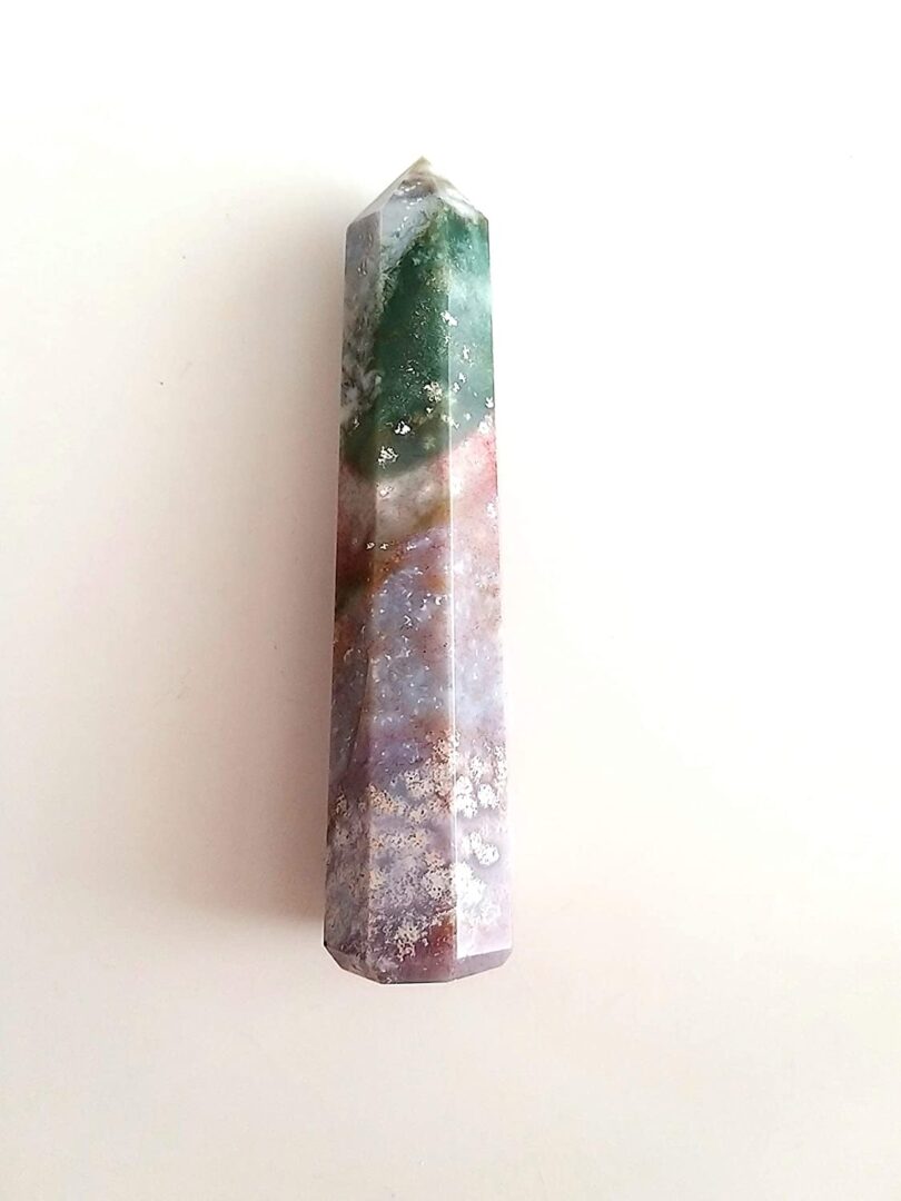 Fancy Jasper Crystal Point | 100mm Large Fancy Jasper Tower | Crystal Energy Healing |Fancy Jasper Wand|Meditation|Gift Jasper Energy Point