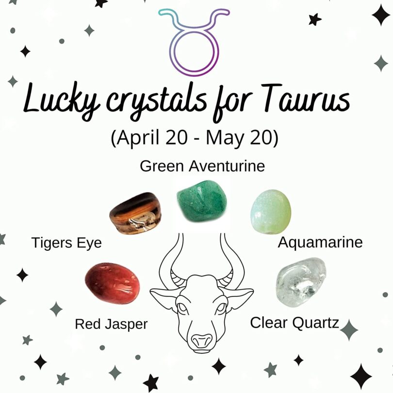 Taurus Zodiac Crystals Set | 5 Crystals for Birthdates-2oth April To 2oth May | Taurus Lucky Crystals | Birthday Gift For Taurus Zodiacs - Image 7