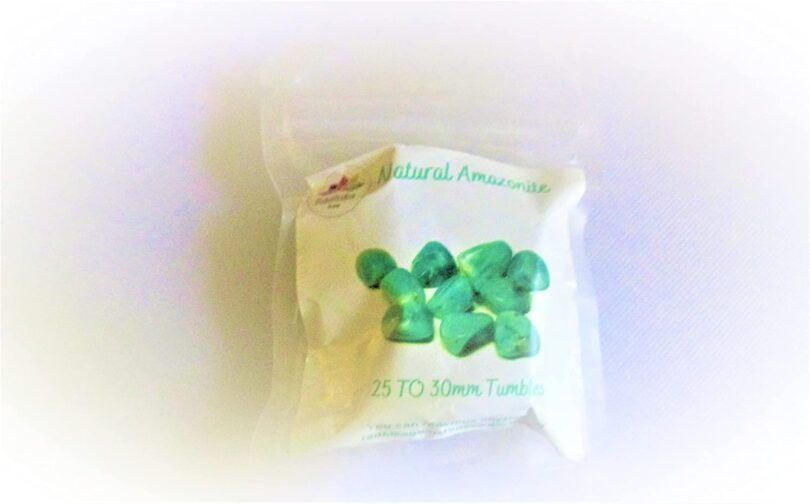 Amazonite Pack of 5 AAA Quality Tumbled Stones | 15 TO 20mm Tumbled Stones | Healing Stones | Amazonite Tumbles in Gift Pack - Image 2