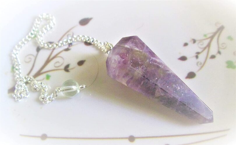 Amethyst Crystal Pendulum | Natural Amethyst | Crystal Dowsing Pendulum | Scrying Healing Crystal | Gift Crystal Energy Pendulum | Natural Healing Stone Pendulum | Gift Packing - Image 4