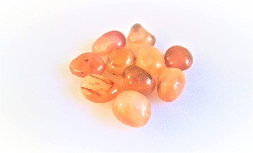 Carnelian Pack of 5 AAA Quality Tumbled Stones | 20 TO 25mm Tumbled Stones | Healing Stones | Carnelian Tumbles in Gift Pack - Image 3