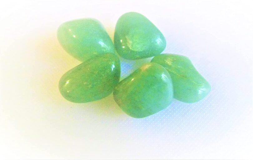 Green Aventurine Pack of 5 AAA Quality Tumbles | 15 TO 20mm Tumbled Stones | Healing Stones | Green Aventurine Tumbles in Gift Pack - Image 3