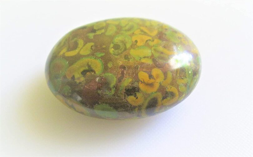 Rainforest Jasper Palmstone | Natural Rainforest Jasper Massager | 50mm Rainforest Jasper Palmstone |Gift Crystal Palmstone - Image 2