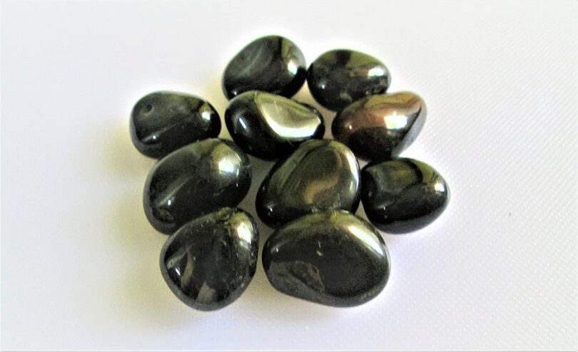 Black Onyx Pack of 10 AAA Quality Tumbled Stones | 25 TO 30mm Tumbled Stones | Healing Stones | Black Onyx Tumbles & Info Card in Gift Pack - Image 3