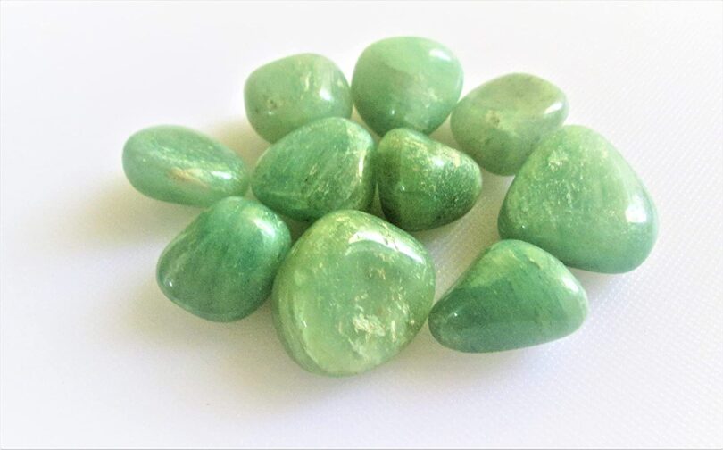 Green Aventurine Pack of 10 AAA Quality Tumbles | 25 TO 30mm Tumbled Stones | Healing Stones | Green Aventurine Tumbles & Info Card in Gift Pack - Image 4