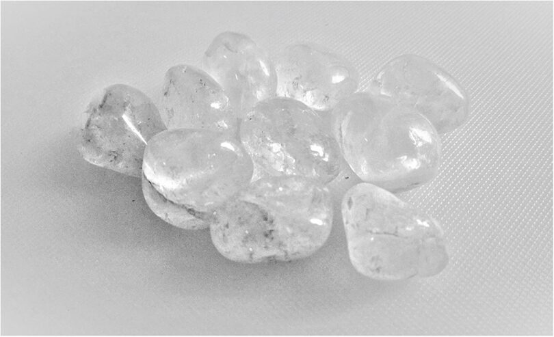 Clear Quartz Pack of 10 AAA Quality Tumbled Stones | 25 TO 30mm Tumbled Stones | Healing Stones | Clear Quartz Tumbles & Info Card in Gift Pack - Image 5