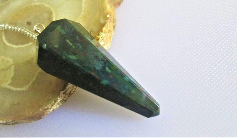 Bloodstone Pendulum | Natural Bloodstone Crystals | Crystal Dowsing Pendulum | Scrying Healing Crystal | Gift Crystal Energy Pendulum | Natural Healing Stone Pendulum | Gift Packing - Image 8