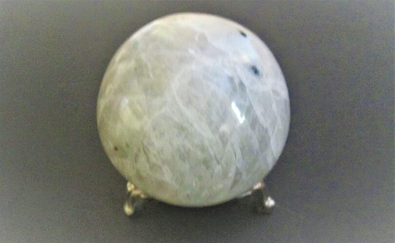 Rainbow Moonstone Sphere | 50mm Crystal Orb | Rainbow Moonstone Sphere Healing Stone | Gift Rainbow Moonstone Sphere - Image 4