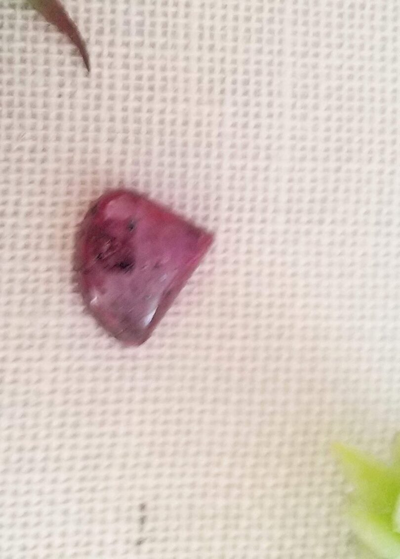 Ruby Stone Crystal Cabochon | 25mm Ruby Stone Pocket Palmstone | Natural Crystal Energy Cabochon | Healing Worry Stone | Meditation | Gift Energy Palmstone