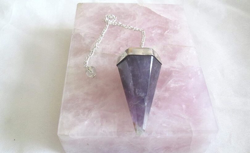 Amethyst Crystal Pendulum | Natural Amethyst | Crystal Dowsing Pendulum | Gift Crystal Energy Pendulum | Natural Healing Stone Pendulum | Gift for Her - Image 4