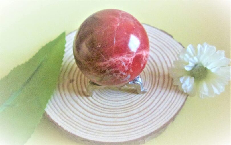 Red Jasper Sphere | 50mm Crystal Orb | Red Jasper Sphere Healing Stone | Gift Red Jasper Sphere - Image 5