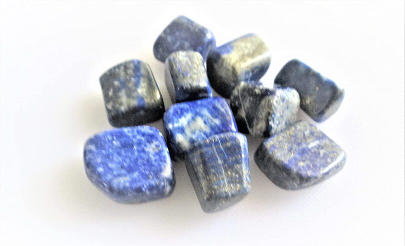 Lapis Lazuli Pack of 10 AAA Quality Tumbled Stones | 25 TO 30mm Tumbled Stones | Healing Stones |Lapis Lazuli Tumbles & Info Card in Gift Pack - Image 3