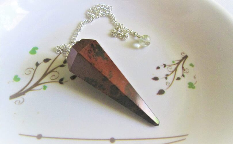 Mahogany Obsidian Pendulum | Natural Mahogany Crystals | Crystal Dowsing Pendulum | Scrying Healing Crystal | Gift Crystal Energy Pendulum | Natural Healing Stone Pendulum | Gift Packing - Image 8