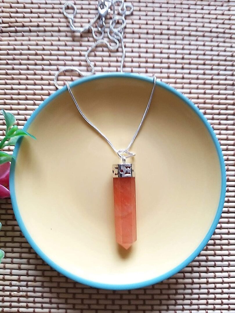 Citrine Crystal Point Necklace | Citrine Natural Gemstone Necklace | Citrine Crystal Energy | Gift Crystal Energy Necklace | Gift for Her - Image 2