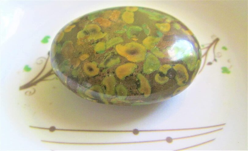 Rainforest Jasper Palmstone | Natural Rainforest Jasper Massager | 50mm Rainforest Jasper Palmstone |Gift Crystal Palmstone - Image 4