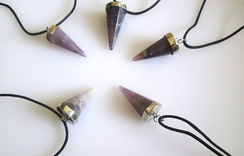 Amethyst Pendant Necklace | Stunning Amethyst Crystal Point Pendant | Adjustable Waxed Cord -18'' | Natural Healing Stone Pendant | Gift for Her - Image 6