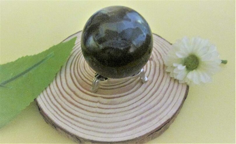 Black Obsidian Sphere | 50mm Crystal Orb | Black Obsidian Sphere Healing Stone | Gift Black Obsidian Sphere - Image 5