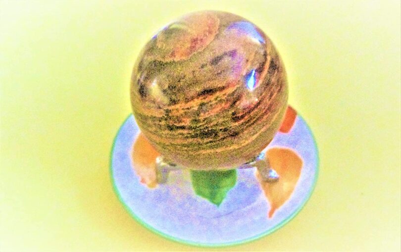 Petrified Wood Sphere | 50mm Crystal Orb | Petrified wood Sphere Healing Stone | Gift Petrified Wood Sphere - Image 5