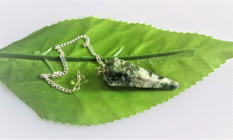 Moss Agate Pendulum | Natural Moss Agate Crystals | Crystal Dowsing Pendulum | Scrying Healing Crystal | Gift Crystal Energy Pendulum | Natural Healing Stone Pendulum | Gift Packing - Image 4