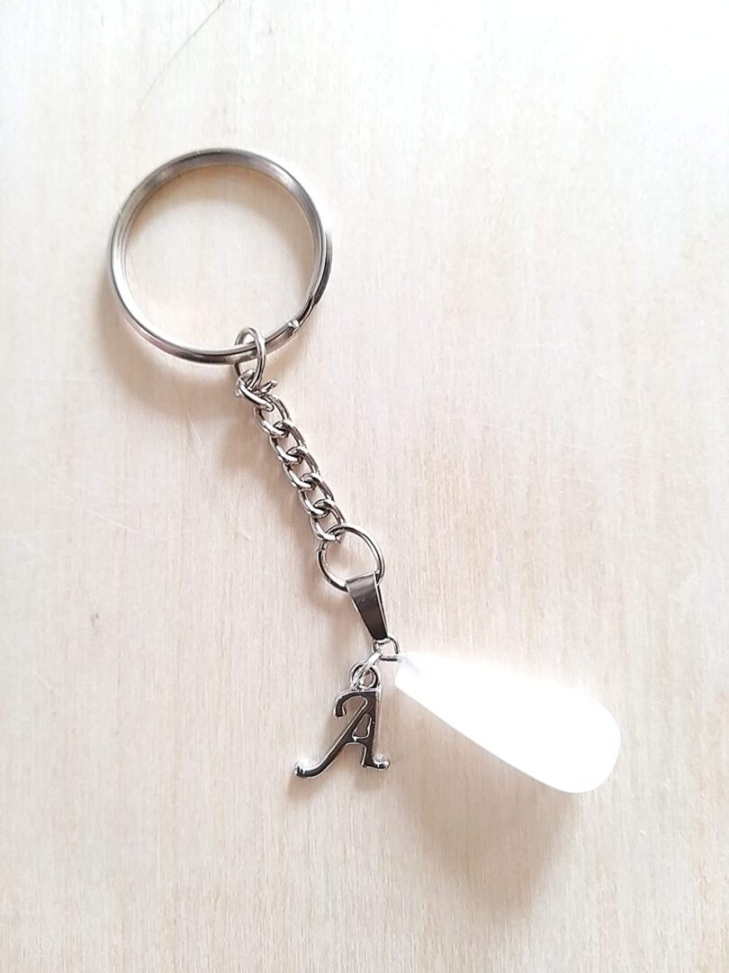 Initial - A - with Crystal Keyring | Stunning Personalised Keyring | Crystal Keyring with Inital | Gift Personalised Keyring | Birthday Gift