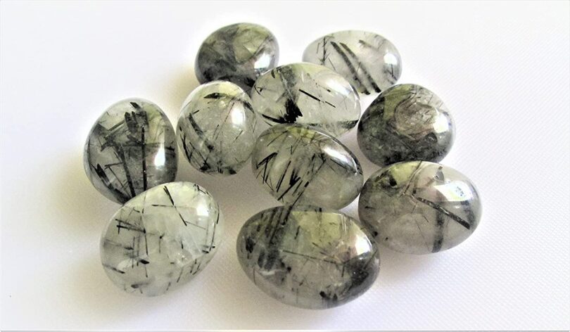 Rutile Quartz Pack of 10 AAA Quality Tumbles | 25 TO 30mm Tumbled Stones | Healing Stones | Rutile Quartz Tumbles & Info Card in Gift Pack - Image 4