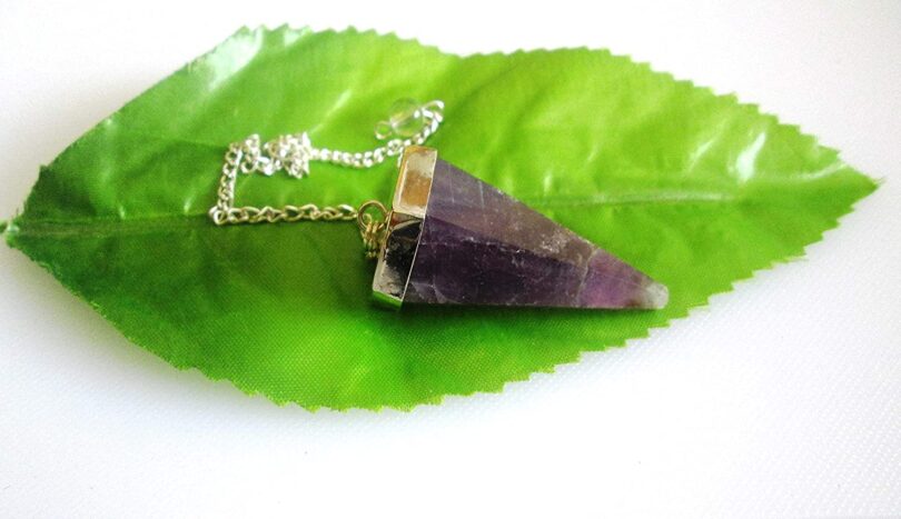 Amethyst Crystal Pendulum | Natural Amethyst | Crystal Dowsing Pendulum | Gift Crystal Energy Pendulum | Natural Healing Stone Pendulum | Gift for Her - Image 3