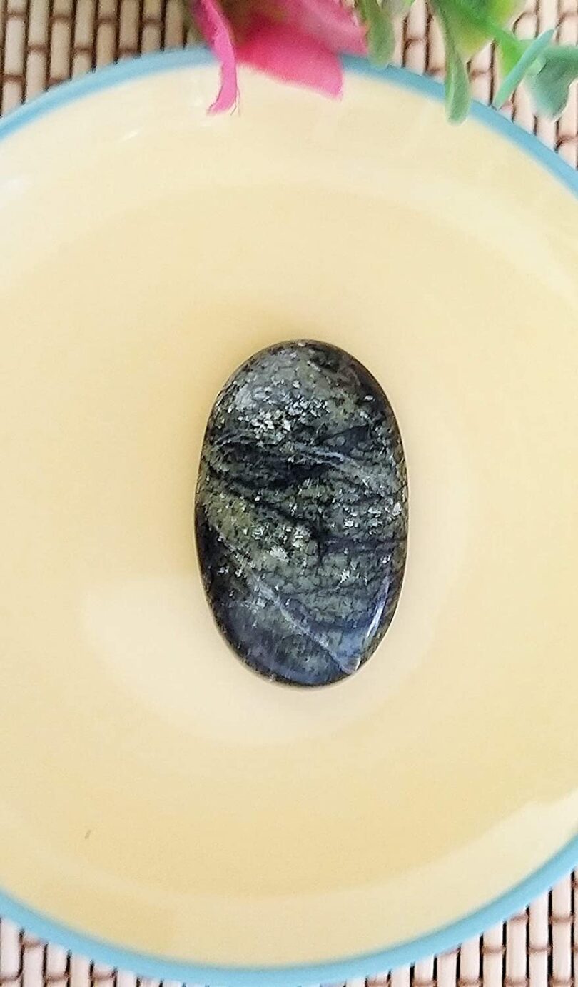 Rainforest Jasper Crystal Cabochon | 40mm Rainforest Jasper Pocket Palmstone | Natural Crystal Energy Cabochon | Healing Worry Stone | Meditation | Gift Energy Palmstone - Image 2