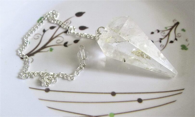 Clear Quartz Pendulum | Natural Clear Quartz Crystals | Crystal Dowsing Pendulum | Scrying Healing Crystal | Gift Crystal Energy Pendulum | Natural Healing Stone Pendulum | Gift Packing - Image 4