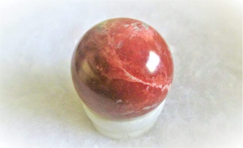 Red Jasper Sphere | 50mm Crystal Orb | Red Jasper Sphere Healing Stone | Gift Red Jasper Sphere - Image 3