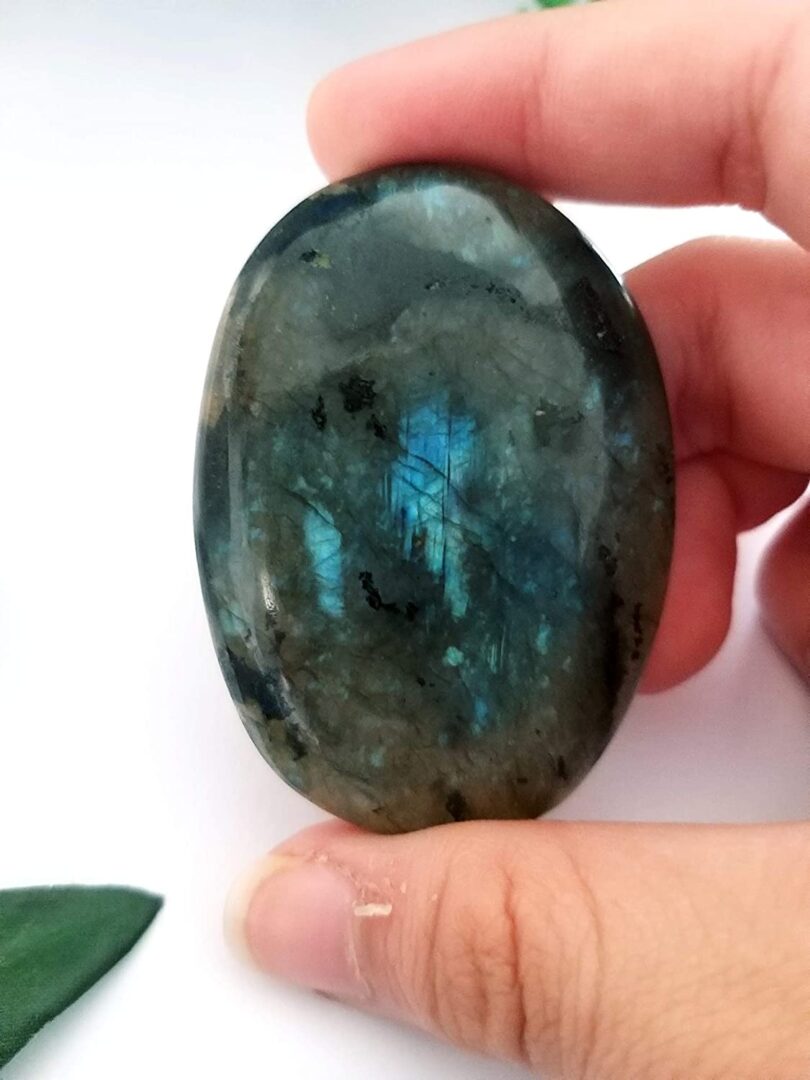 Labradorite Crystal Cabochon | Labradorite Crystal Energy Palmstone | Large 60mm Crystal Cabochon | Healing Crystal | Meditation | Gift Crystal Energy Palmstone