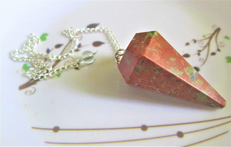 Unakite Pendulum | Natural Unakite Crystals | Crystal Dowsing Pendulum | Scrying Healing Crystal | Gift Crystal Energy Pendulum | Natural Healing Stone Pendulum | Gift Packing - Image 7