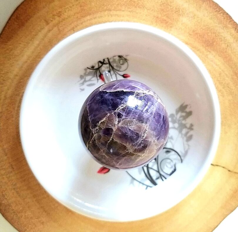 Amethyst Sphere | Natural Purple Amethyst Ball | 40mm TO 50mm Diameter Orb | Crystal sphere | Healing stone | Gift Amethyst Crystal Sphere - Image 2