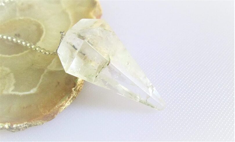 Clear Quartz Pendulum | Natural Clear Quartz Crystals | Crystal Dowsing Pendulum | Scrying Healing Crystal | Gift Crystal Energy Pendulum | Natural Healing Stone Pendulum | Gift Packing - Image 6