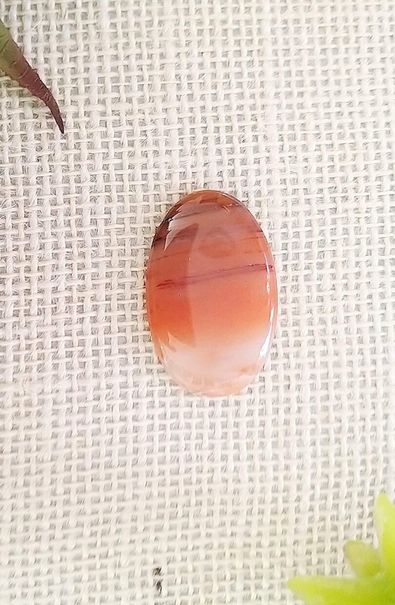 Sunstone Crystal Cabochon | 40mm Sunstone Pocket Palmstone | Natural Crystal Energy Cabochon | Healing Worry Stone | Meditation | Gift Energy Palmstone - Image 3