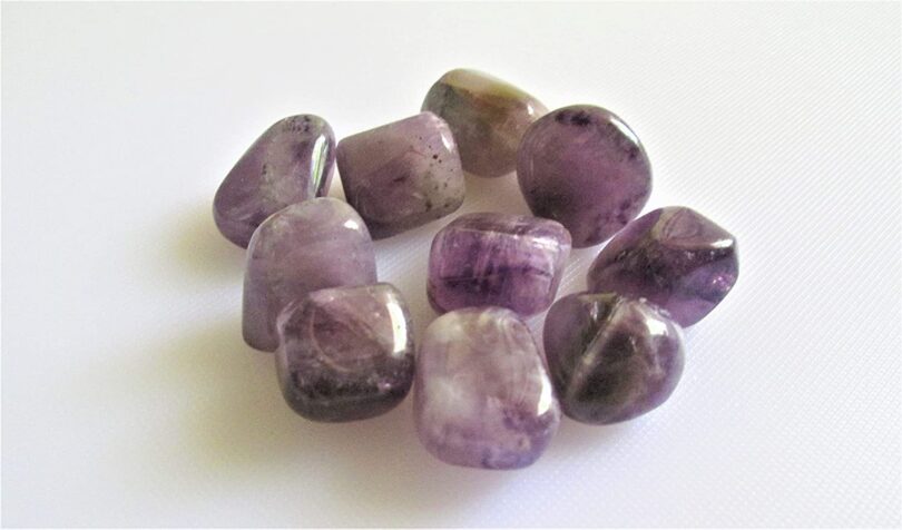 Amethyst Pack of 10 AAA Quality Tumbled Stones | 25 TO 30mm Tumbled Stones |Healing Stones | Amethyst Tumbles & Info Card in Gift Pack - Image 3