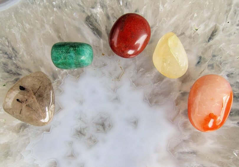 Manifestation Set | Confidence and Self Worth Crystals Set | Gain Confidence & Self worth |5 Lovely Crystals in Gift Packing | Crystal Info Card